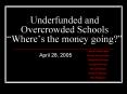 Underfunded and Overcrowded Schools  PowerPoint PPT Presentation