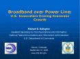 Broadband over Power Line: U.S. Innovation Driving Economic Growth PowerPoint PPT Presentation