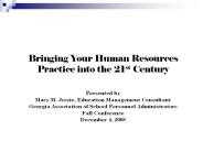Bringing Your Human Resources Practice into the 21st Century