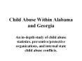 Child Abuse Within Alabama and Georgia PowerPoint PPT Presentation