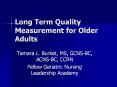 Long Term Quality Measurement for Older Adults PowerPoint PPT Presentation