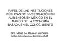 PAPEL DE LAS INSTITUCIONES P PowerPoint PPT Presentation
