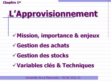 Processus de gestion