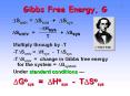 Gibbs Free Energy, G PowerPoint PPT Presentation