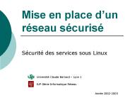 Mise en place d