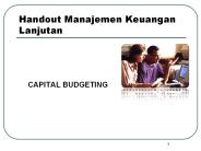 Handout Manajemen Keuangan Lanjutan