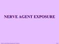 NERVE AGENT EXPOSURE PowerPoint PPT Presentation