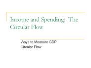 Income and Spending: The Circular Flow