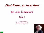 First Peter: an overview
