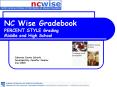 NC Wise Gradebook PERCENT STYLE Grading Middle and High School PowerPoint PPT Presentation