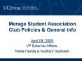 Merage Student Association Club Policies PowerPoint PPT Presentation