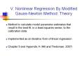 V. Nonlinear Regression By Modified Gauss-Newton Method: Theory PowerPoint PPT Presentation