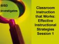 Classroom Instruction that Works: Effective Instructional Strategies Session 1 PowerPoint PPT Presentation
