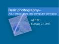 Basic photography PowerPoint PPT Presentation