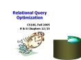 Relational Query Optimization PowerPoint PPT Presentation