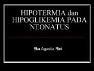 HIPOTERMIA dan HIPOGLIKEMIA PADA NEONATUS