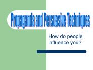 How do people influence you?