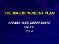 THE MAJOR INCIDENT PLAN PowerPoint PPT Presentation