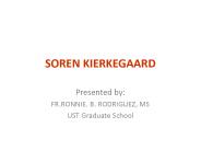 SOREN KIERKEGAARD