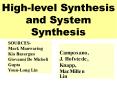 High-level Synthesis and System Synthesis PowerPoint PPT Presentation