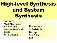 High-level Synthesis and System Synthesis