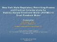 New York State Regulatory/Permitting Process and Practical Considerations for Publicly Owned Treatment Works (POTWs) to Treat Flowback Water Presented by: Elizabeth M. Davis Rodney L. Aldrich, P.E. Sterling Environmental Engineering, P.C. Cornell PowerPoint PPT Presentation