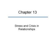 Stress and Crisis in Relationships