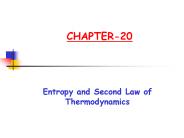 Entropy and Second Law of Thermodynamics