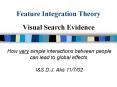 Feature Integration Theory Visual Search Evidence PowerPoint PPT Presentation