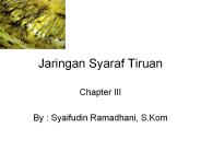 Jaringan Syaraf Tiruan