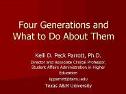Four Generations and What to Do About Them