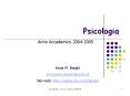 Psicologia PowerPoint PPT Presentation