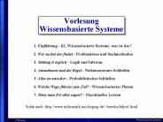 Vorlesung Wissensbasierte Systeme
