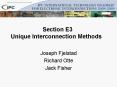 Section E3 Unique Interconnection Methods PowerPoint PPT Presentation