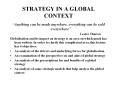 STRATEGY IN A GLOBAL CONTEXT PowerPoint PPT Presentation