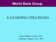 E-LEARNING STRATEGIES