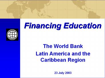 Financing Education