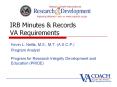 IRB Minutes PowerPoint PPT Presentation