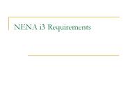 NENA i3 Requirements