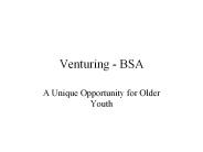 Venturing - BSA