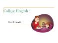 College English 1 PowerPoint PPT Presentation