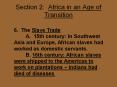Section 2: Africa in an Age of Transition PowerPoint PPT Presentation