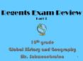 Regents Exam Review Part 3 PowerPoint PPT Presentation