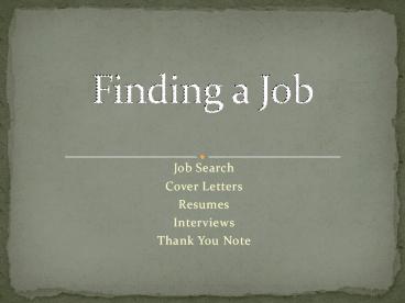 Job Search