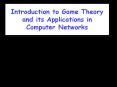 Game Theory and Networking Tutorial PowerPoint PPT Presentation
