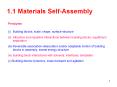 1.1 Materials Self-Assembly PowerPoint PPT Presentation