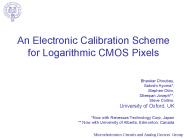 An Electronic Calibration Scheme for Logarithmic CMOS Pixels