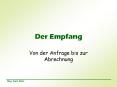 Der Empfang PowerPoint PPT Presentation