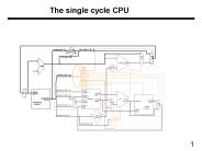 The single cycle CPU