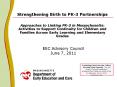 Strengthening Birth to PK-3 Partnerships  Approaches to Linking PK-3 in Massachusetts: Activities to Support Continuity for Children and Families Across Early Learning and Elementary Grades PowerPoint PPT Presentation